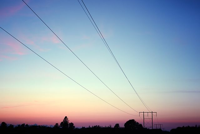 Strømnettet - kraftlinje